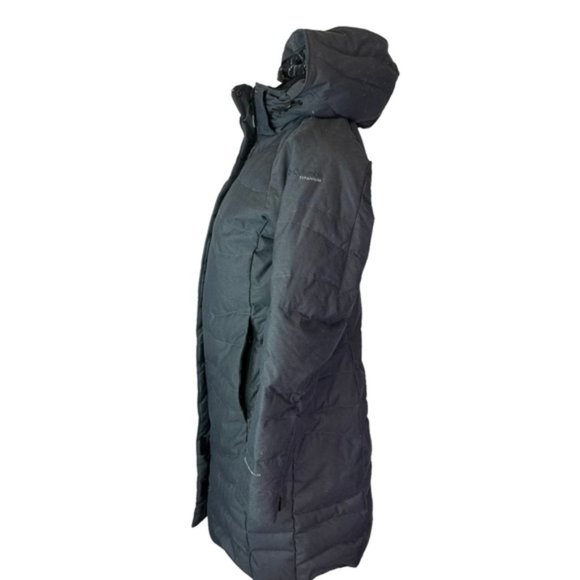 Columbia Omni-Shield Women's Long Down Puffer Gray Removable Hood Size Small - Picture 4 of 11